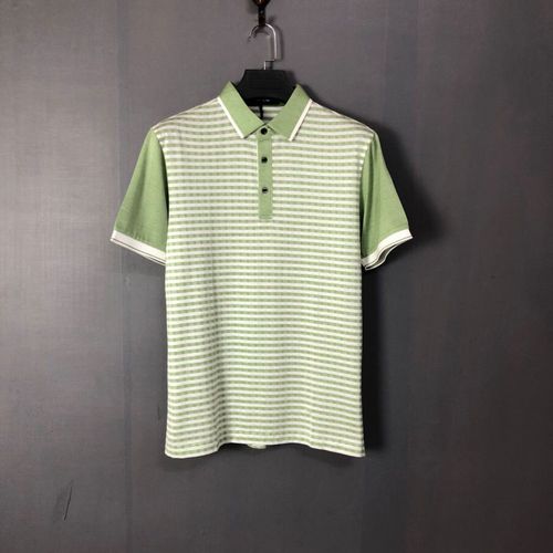 杰思梵 西班牙著名高端男装品牌 双丝光棉 男士短袖翻领t恤