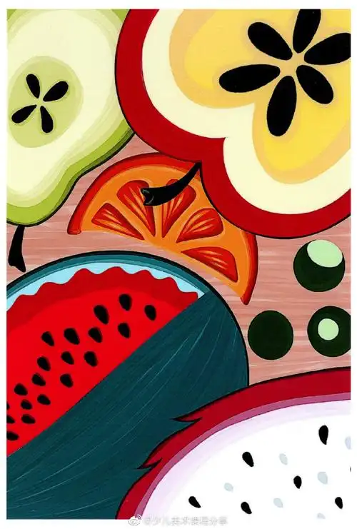 创意美术##创意儿童画##马克笔手绘##装饰画