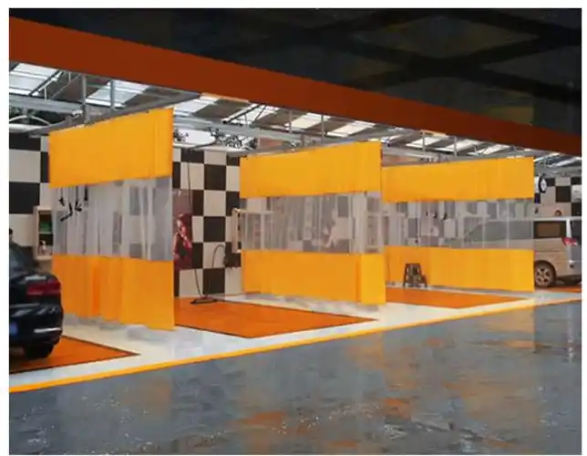 别颖bieying洗车店防水帘洗车场美容4s店车间透明塑料防尘洗车防水拉