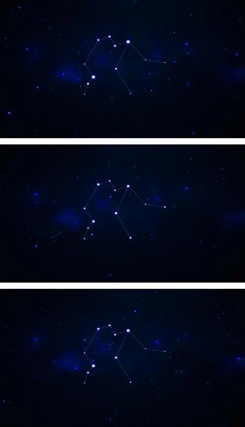 星空连线十二星座水瓶座