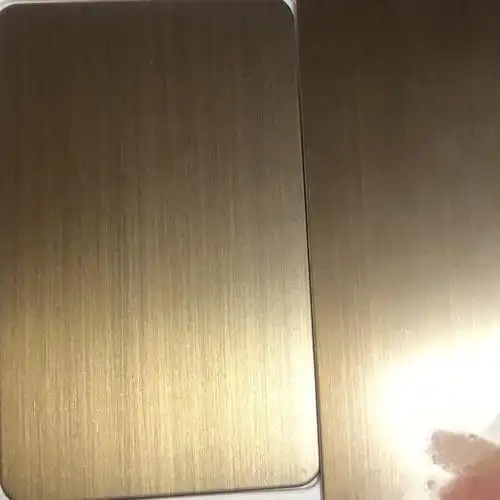 上海现货镀钛不锈钢板仿古做旧拉丝铜黑钛香槟金纳米定-制批发