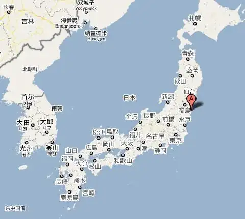 日本那个爆炸的福岛核电站具体在什么位置.离我国哪里比较近.
