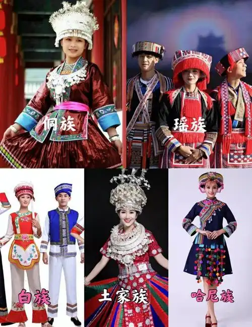 55个少数民族的名称,有哪些