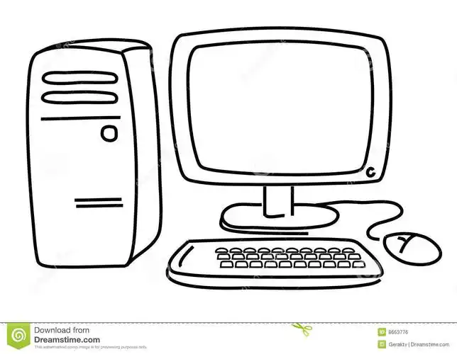 电脑的样子怎么画,大班小孩需要画的简单明了