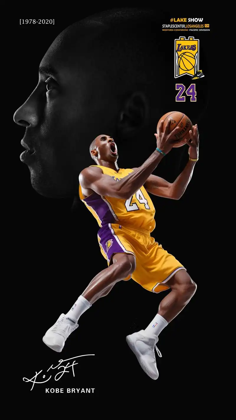 ai绘图-科比 kobe.科比,灌篮,离场  #科比布莱恩特 - 抖音