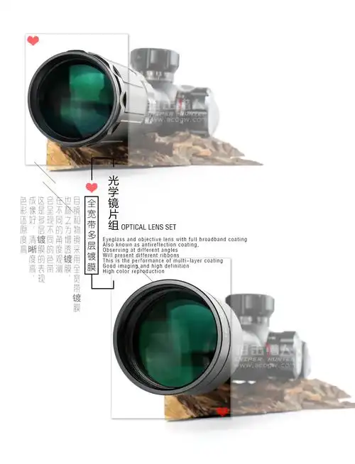lebo猎豹tp4-14x44lsfir前置带锁定带灯高抗震瞄准镜