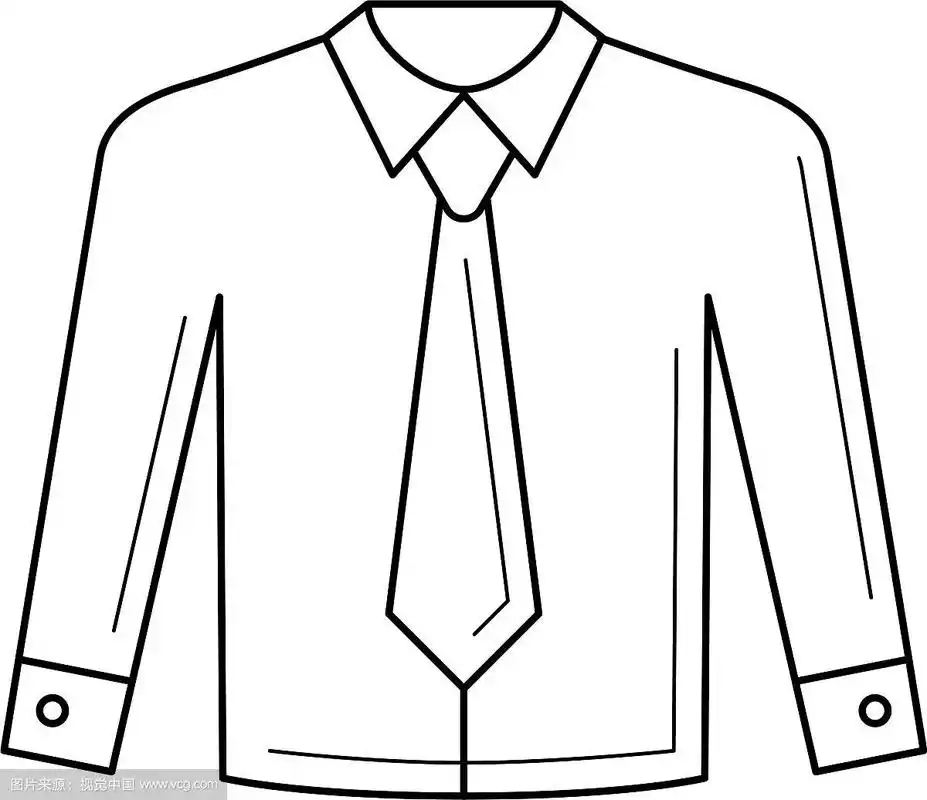 衬衫与领带线图标