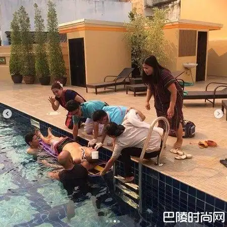 韩歌手kk跳水爆头重伤 满身血画面曝光妻上网筹钱救命 跳水脸摔两半的