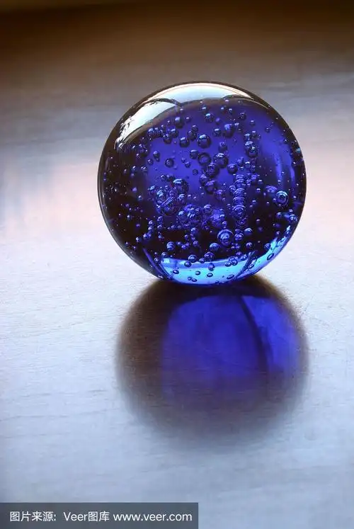 蓝色,水晶球,垂直画幅,形状,抽象