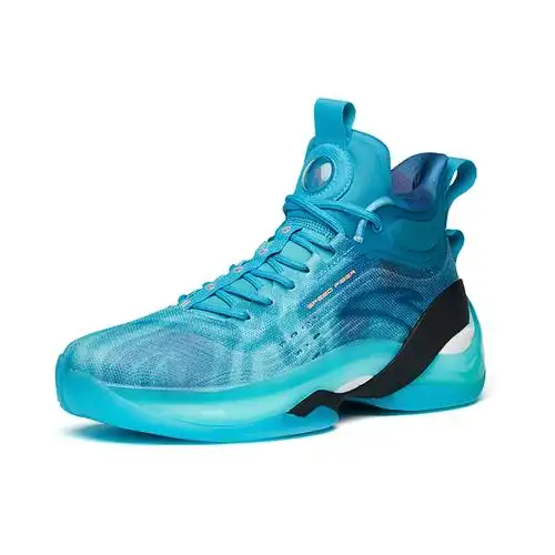 安踏kt7水韵冰蓝碳板高帮篮球鞋