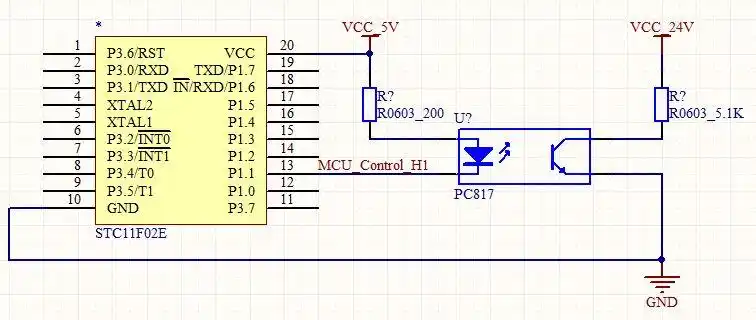 光耦pc817c在使用过程中,发现出现前后级隔离不干净的情况