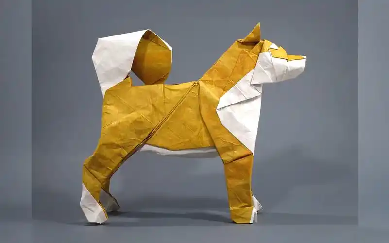 【搬运折纸】no_47_柴犬 设计者:神谷哲史 视频录制者:marianozavalao