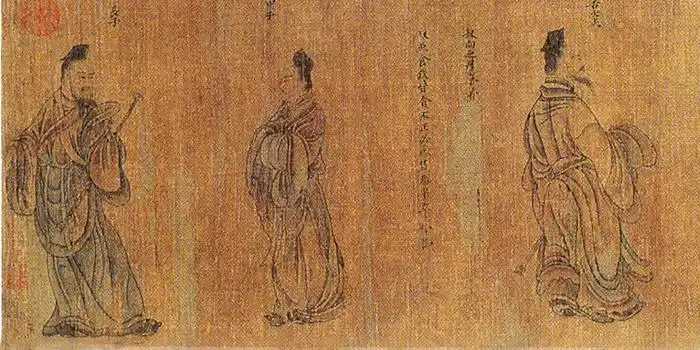 顾恺之(约346～406)是我国最早的卷轴人物画代表画家,字长康,小字虎头