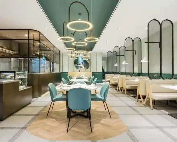 西安600平米时尚西餐厅装修设计效果图