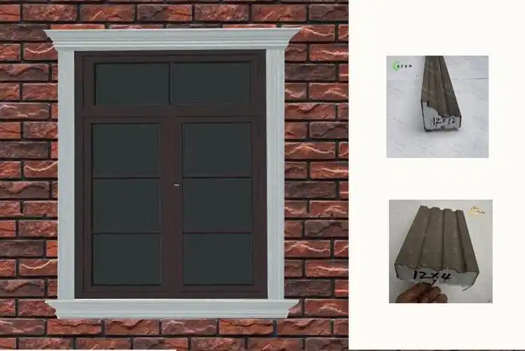 新型外墙窗套线条欧式窗框线grc外窗边线造型窗套eps泡沫线条别墅窗户