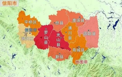 河南信阳市行政区