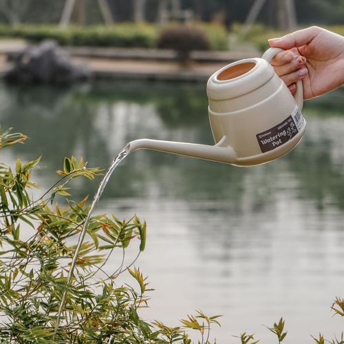 日本进口长嘴浇水壶尖嘴浇花壶家用小园艺盆栽洒水壶养花浇菜神器