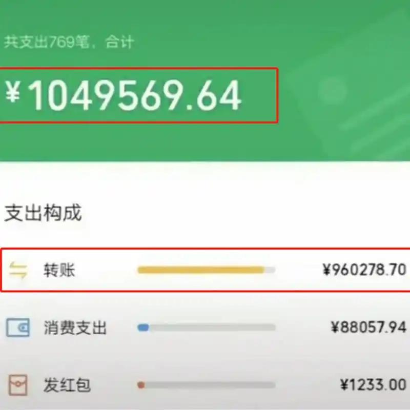 五千万富婆?景慧再次晒出1张微信消费账单,7位数支出流水,酸了