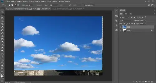 ps图层混合选项给照片快速换背景
