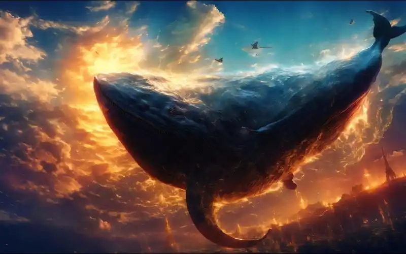 【ai壁纸】4k超清|傲翔在天空的巨鲲