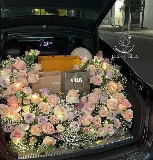 墨尔本花店车后备箱布置莫奈温柔风