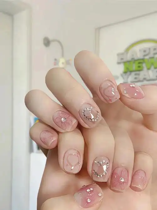 78超可爱的少女系短甲#美甲