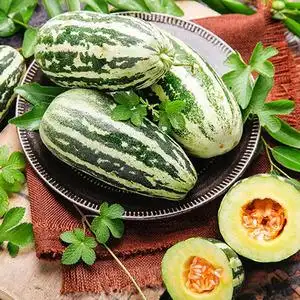 香瓜东北甜香瓜新鲜现摘黑龙江辽宁正宗特产东北羊角蜜绿色长甜瓜