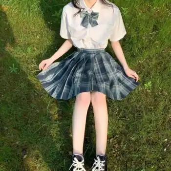 jk制服jk小学生初中生高中生jk制服裙1学院风套装全套夏季小学生1格裙