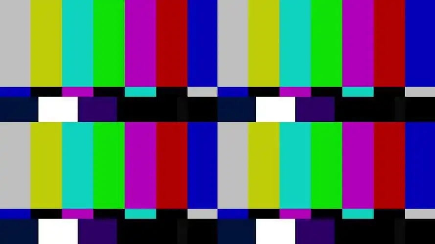 电视台彩条无信号干扰画面卡顿中断_1920x1080_高清视频素材下载(编号