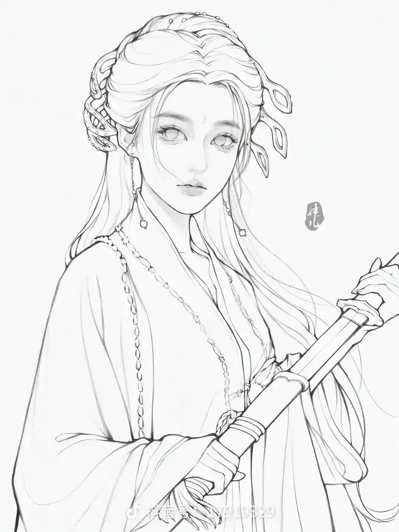 古风 #画画 #强行漫画脸 #二次元 #手绘  - 抖音