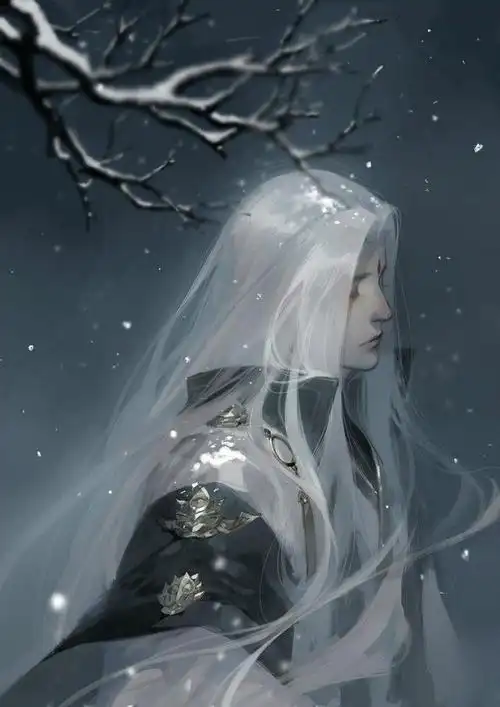 动漫古风男 白衣 朱砂细腻意境精致唯美