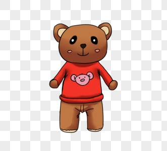布偶熊创意元素图片素材