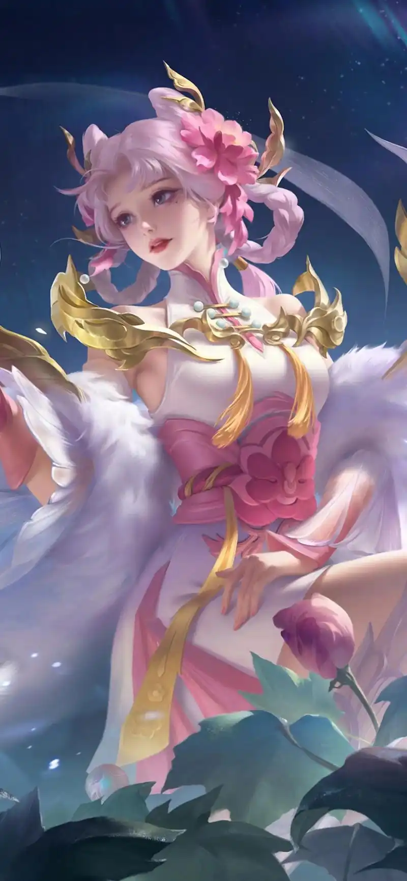 明月光,秋夜长～凝露为霜.#王者荣耀 #嫦娥源梦皮肤拒霜思  - 抖音