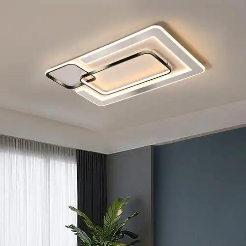 客厅灯简简约现代大气长方形家用led吸顶吸顶灯客厅吸顶灯