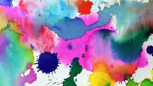 艺术#泼墨#彩色#绘画#背景#素材#涂鸦
