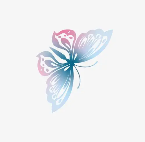 手绘蝴蝶免抠素材免费下载_觅元素51yuansu.com