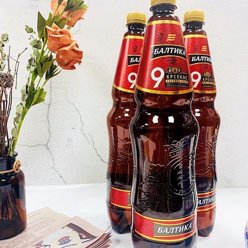 上海可发俄罗斯进口波罗的海9号烈性啤酒黄啤酒1300毫升桶 1300ml*3瓶