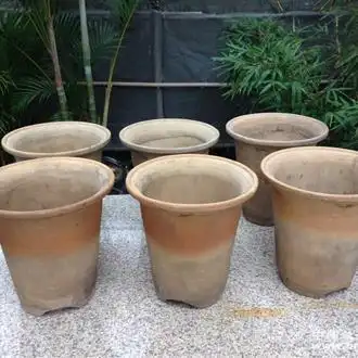老盆 素瓦盆 泥盆 兰花盆 6只
