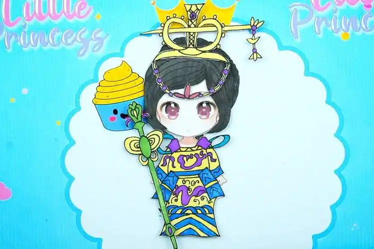 纸娃娃手工换装秀,精灵梦叶罗丽纸娃娃曼多拉女王q版贴纸