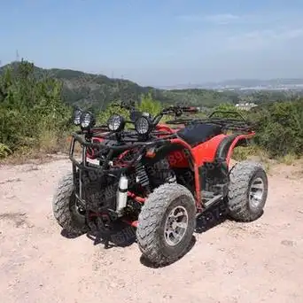 全地形四轮越野摩托车四轮沙滩车四驱万向轴传动双人汽油摩托车