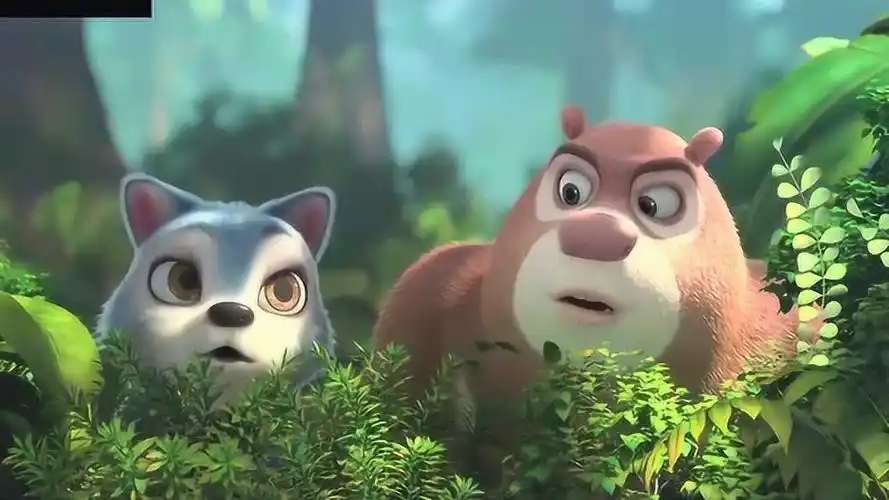 熊出没之原始时代:熊大和飞飞一起捅马蜂窝,真调皮呀_腾讯视频