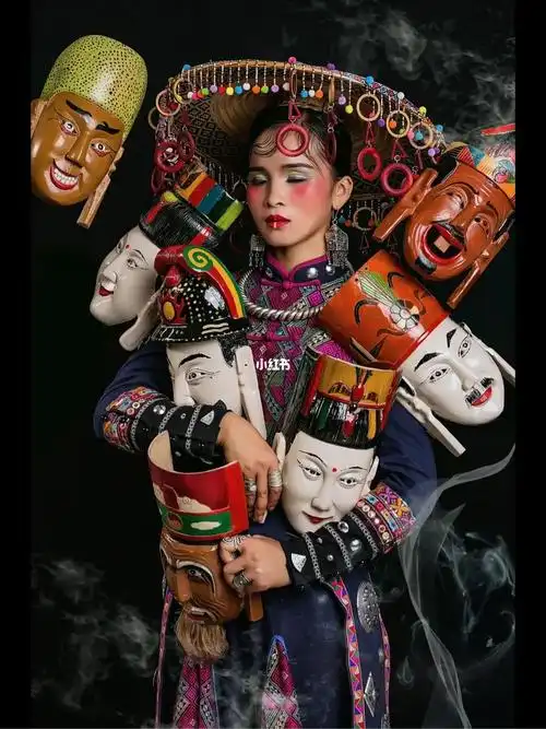 毛南族傩文化历史悠久傩面具作为毛南族文化的代表是我们毛南族的瑰宝