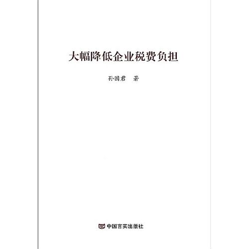 大幅降低企业税费负担 孙国君