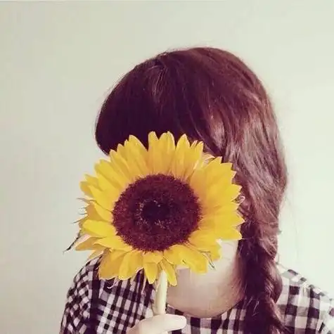 阳光女孩向日葵头像