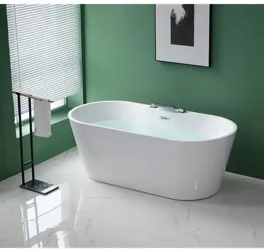 科勒(kohler)亚克力浴缸家用环保小户型k-25167t-0酒店独立式椭圆无缝