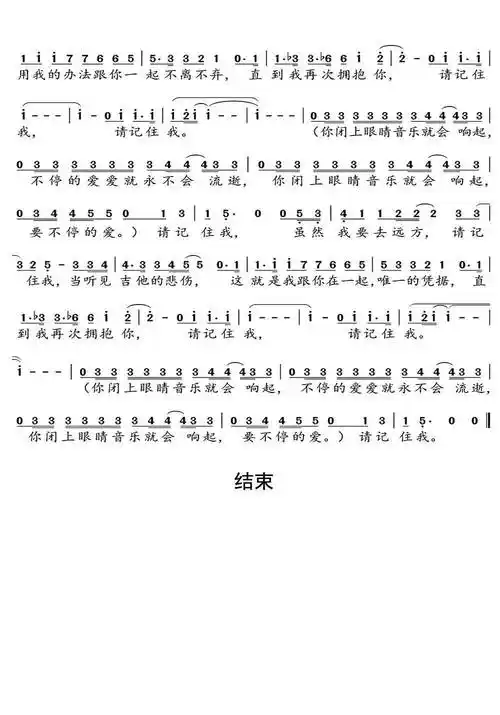请记住我吉他谱 - 虫虫吉他谱免费下载 - 虫虫吉他