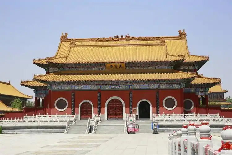 仿唐大殿设计 寺庙大殿效果图设计图