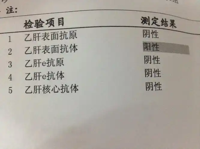 乙肝五项检验报告里面 表面抗体阳性 有没有关系啊?