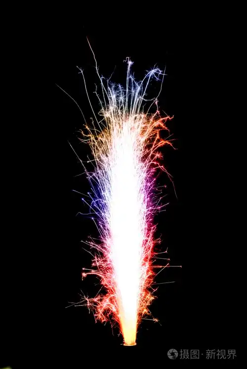 五彩缤纷的生日烟火蜡烛