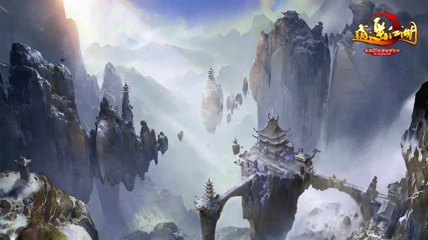 2d武侠网络游戏标杆之作逍遥江湖高清桌面壁纸(二)